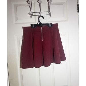 Mini Burgundy Skirt